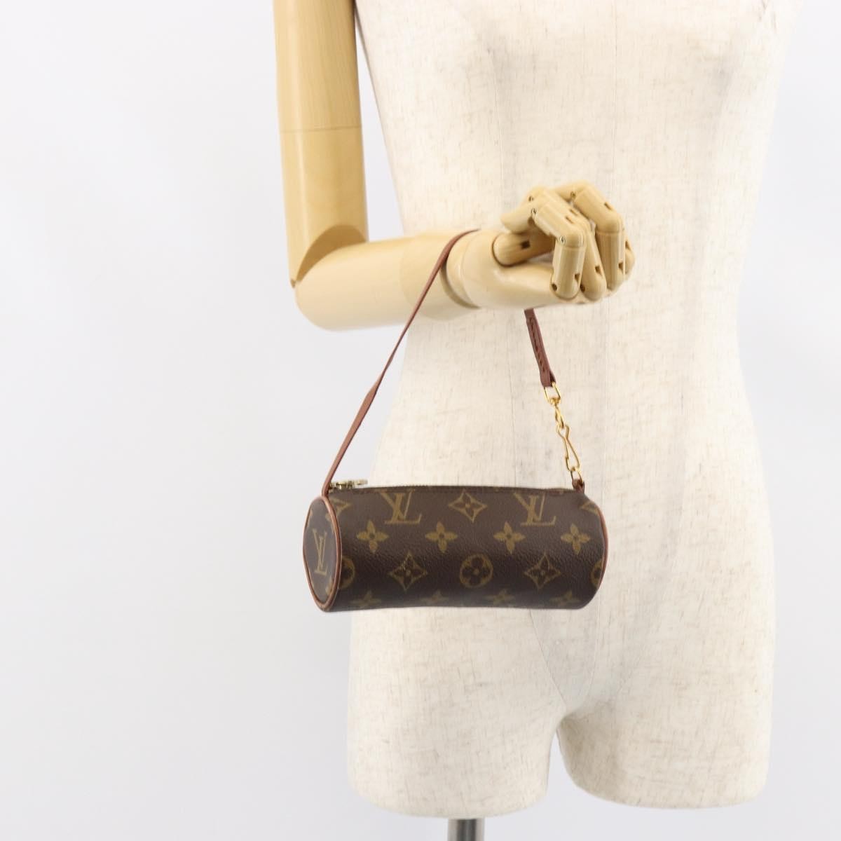Louis Vuitton Papillon Pochette Monogram Canvas Brown Canvas Clutche & Pouche Bag