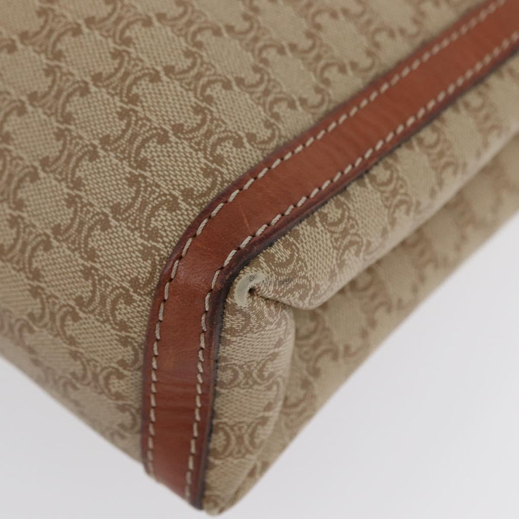 Celine Macadam Pochette Canvas And Leather Beige Canvas Clutche & Pouche Bag