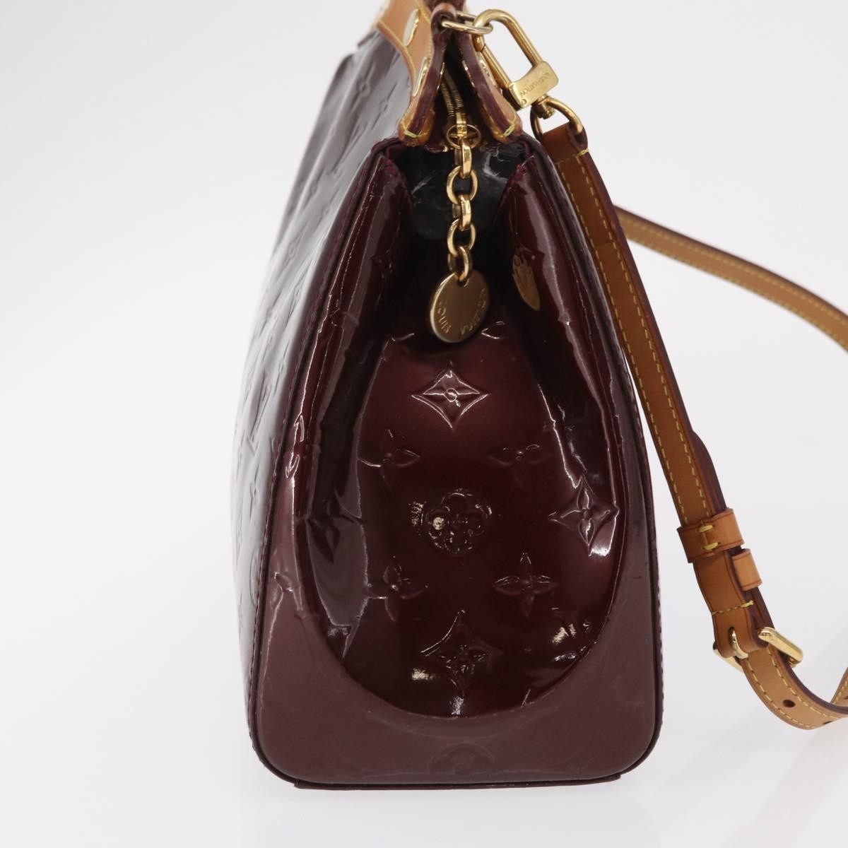 Louis Vuitton Brea Handbag Monogram Vernis Burgundy Patent_Leather Handbag