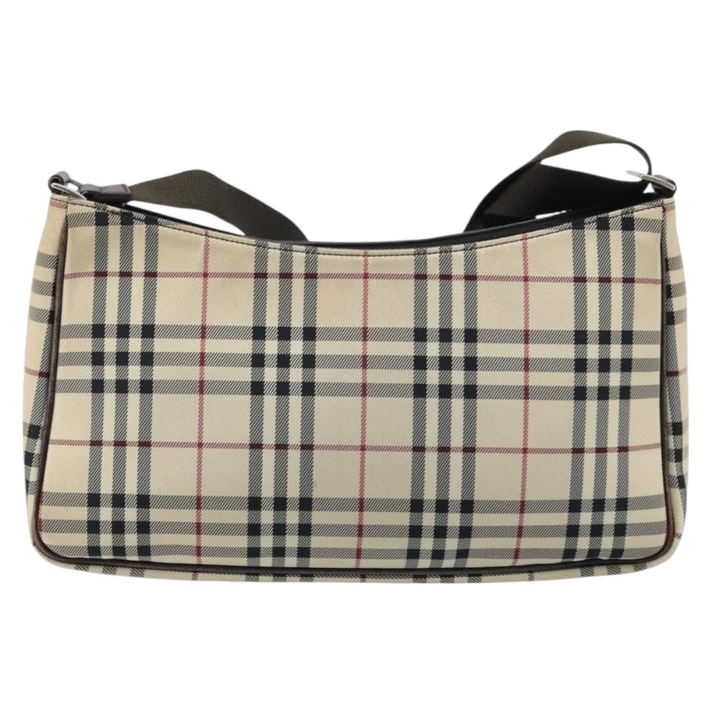 Burberry Nova Check Shoulder Bag Canvas And Leather Beige Canvas Shoulder Bag