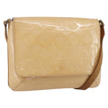 Louis Vuitton Thompson Street Handbag Monogram Vernis Beige Patent_Leather Shoulder Bag
