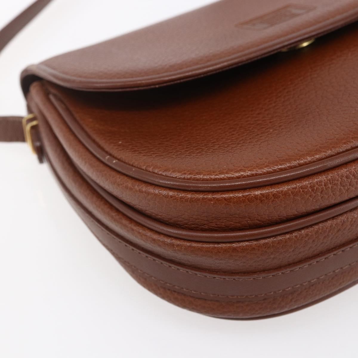 Burberry Vintage Shoulder Bag Leather Brown Leather Shoulder Bag