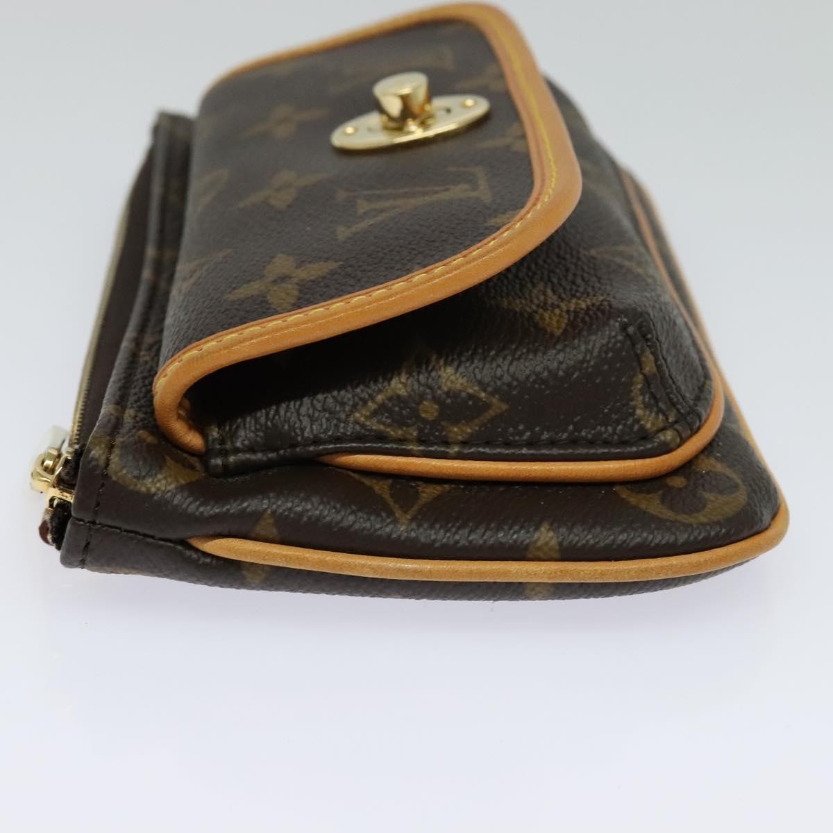 Louis Vuitton Tikal Wristlet Pochette Monogram Canvas Brown Canvas Bag