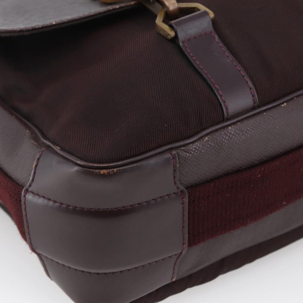 Louis Vuitton Dersou Bag Taiga Leather And Canvas Brown Leather Shoulder Bag