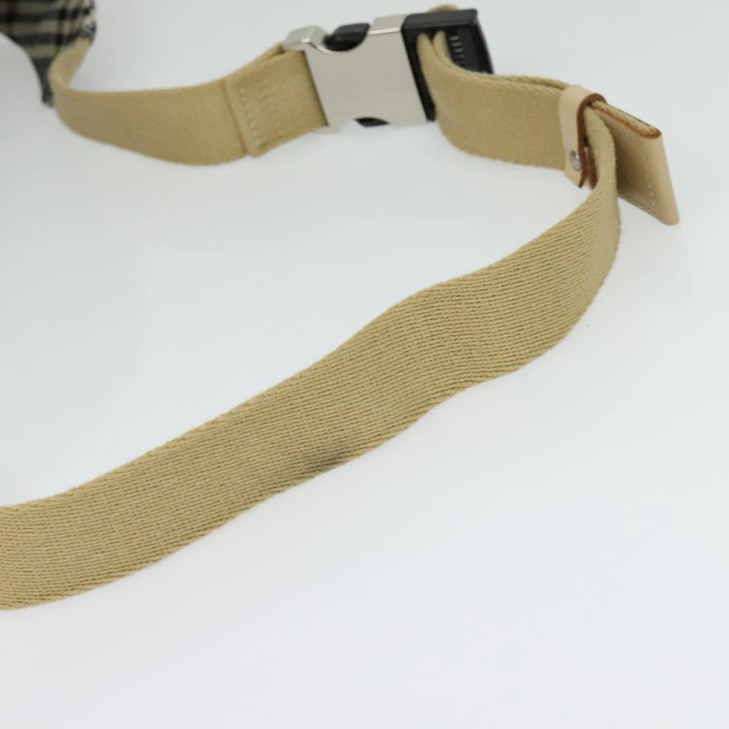 Burberry Waist Bag Vintage Check Canvas Blue Canvas Shoulder Bag