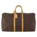 Louis Vuitton Keepall Bag Monogram Canvas Brown Canvas Travel Bag