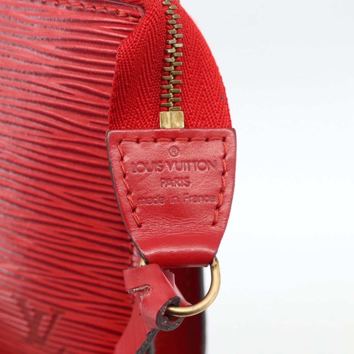 Louis Vuitton Pochette Accessoires Epi Leather Red Leather Clutche & Pouche Bag