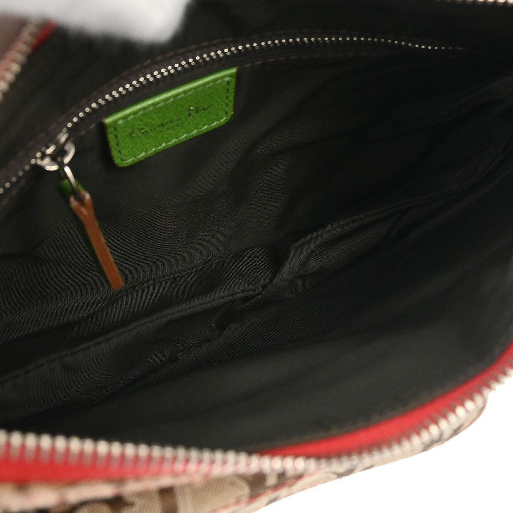 Christian Dior Vintage Rasta Saddle Messenger Bag Diorissimo Canvas Multicolour Canvas Shoulder Bag Bag (Pre-Owned)