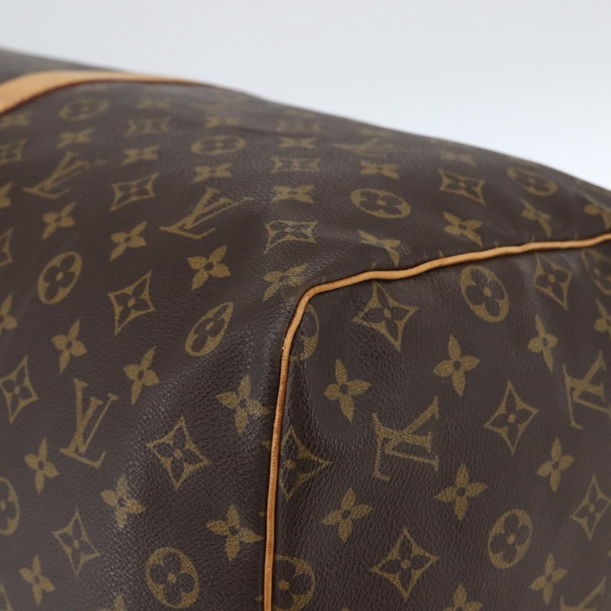 Louis Vuitton Keepall Bag Monogram Canvas Brown Canvas Travel Bag