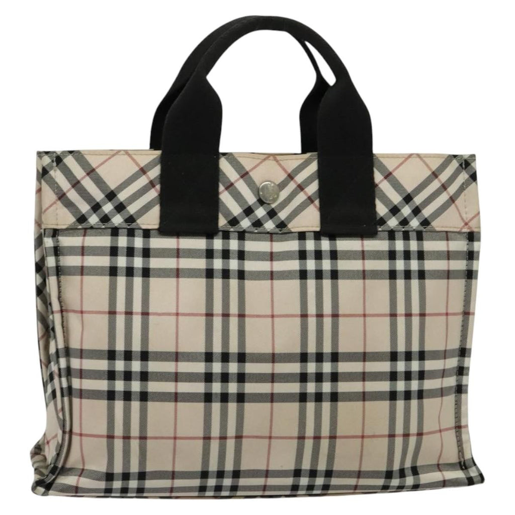 Burberry Nova Check Blue Label Nylon Beige Nylon Tote Bag