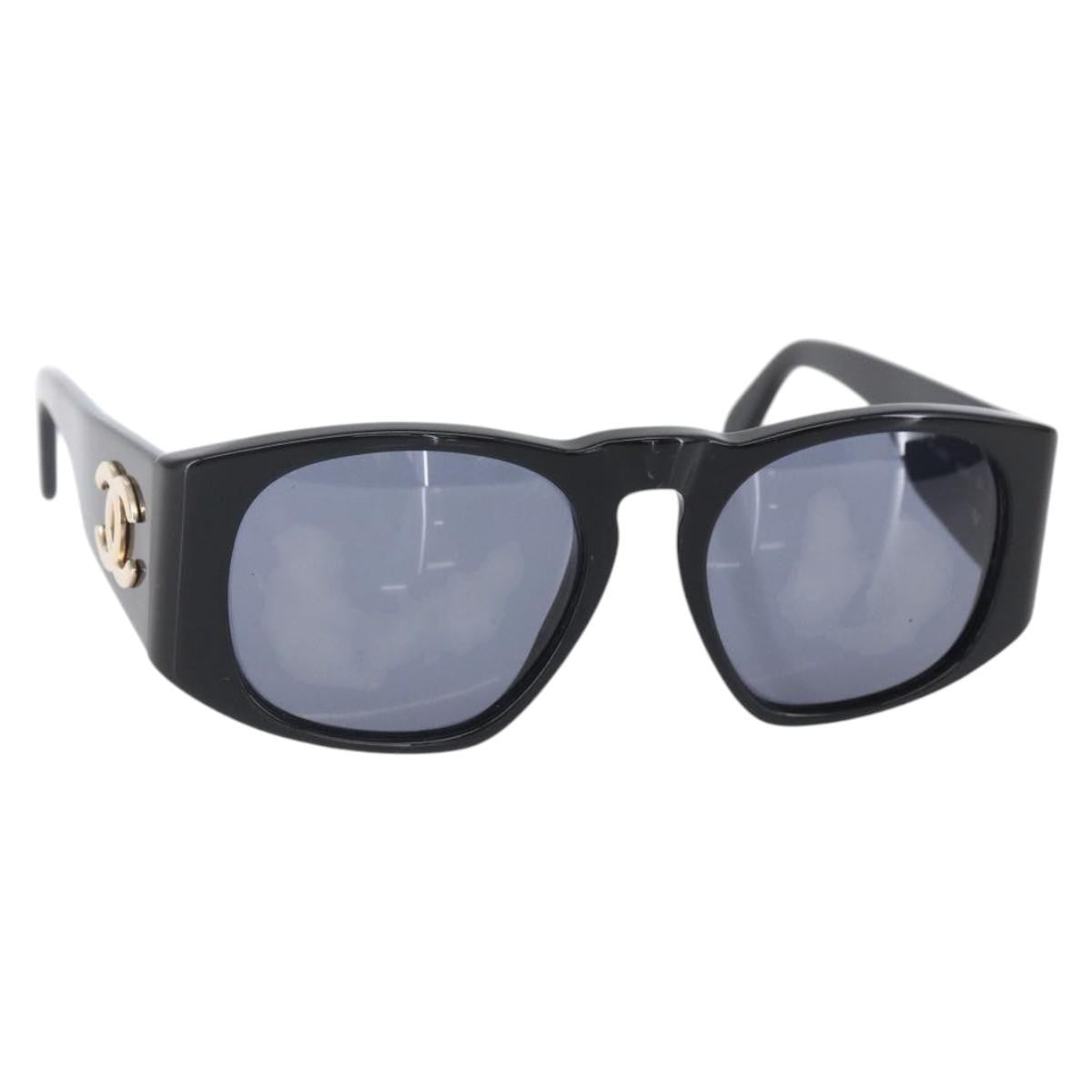 Chanel Chanel Logo Sunglasses Eye Wear Plastic Black Plastic Sunglasse Accessory