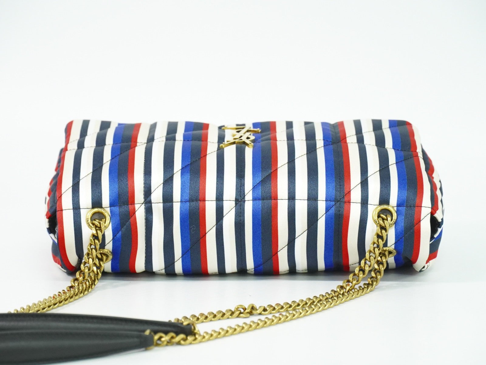 Saint Laurent Jamie Flap Bag Quilted Printed Silk Multicolour Silk Shoulder Bag Bag (Pre-Owned)