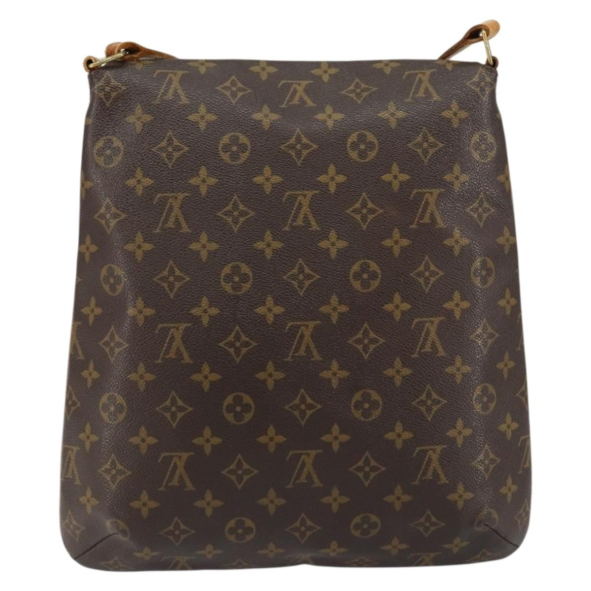 Louis Vuitton Musette Handbag Monogram Canvas Brown Canvas Shoulder Bag