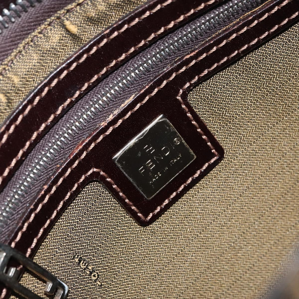 Fendi Vintage Shoulderbag Canvas Brown Canvas Shoulder Bag Bag