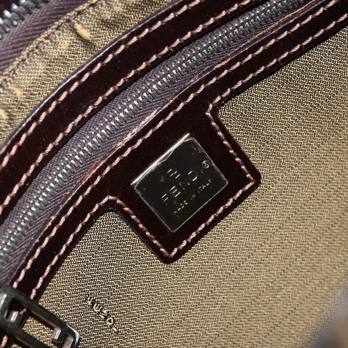 Fendi Vintage Shoulderbag Canvas Brown Canvas Shoulder Bag Bag