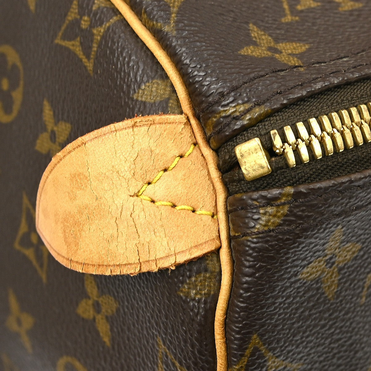 Louis Vuitton Keepall Bag Monogram Canvas Brown Canvas Travel Bag