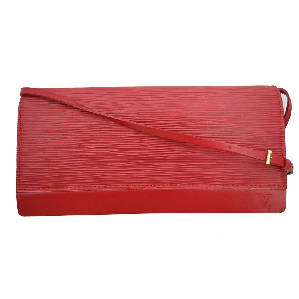 Louis Vuitton Honfleur Handbag Epi Leather Red Leather Shoulder Bag
