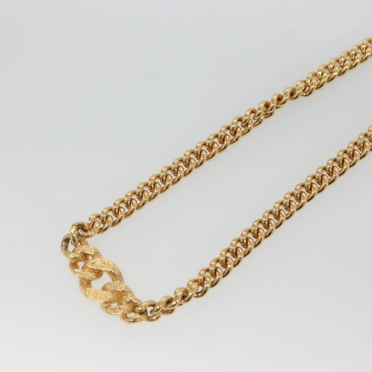Christian Dior Cd Pendant Necklace Gold-Plated Gold Metal Jewelry (Pre-Owned)