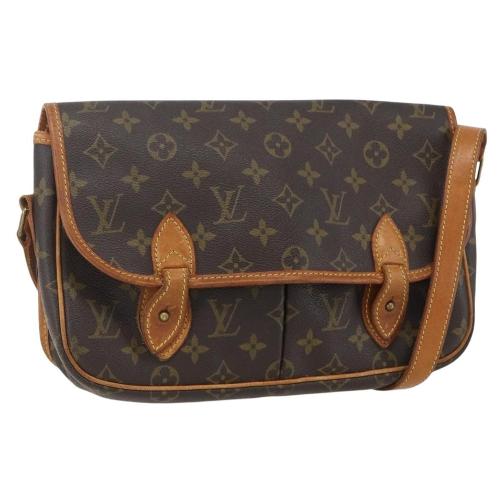 Louis Vuitton Sac Gibeciere Messenger Bag Monogram Canvas Brown Canvas Shoulder Bag