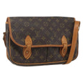 Louis Vuitton Sac Gibeciere Messenger Bag Monogram Canvas Brown Canvas Shoulder Bag