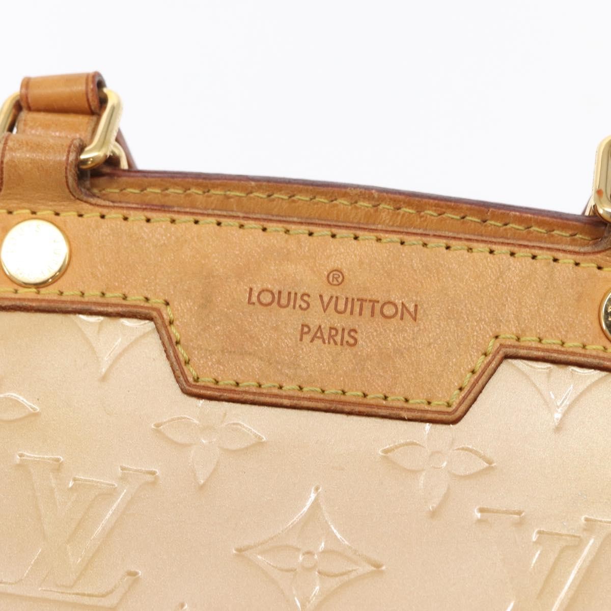 Louis Vuitton Blair Monogram Vernis Beige Patent_Leather Handbag
