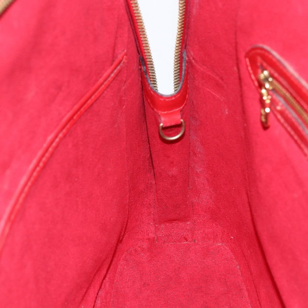Louis Vuitton Lussac Handbag Epi Leather Red Leather Shoulder Bag