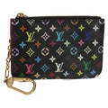 Louis Vuitton Pochette Clés Nm Monogram Multicolor Canvas Black Canvas Wallets Accessory
