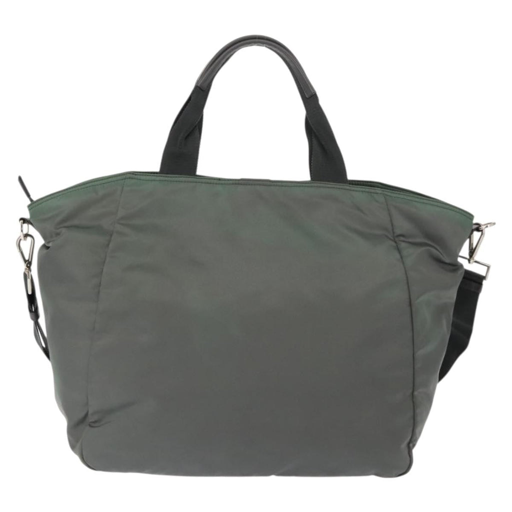 Prada Vela Convertible Tote Tessuto Khaki Nylon Tote Bag Bag