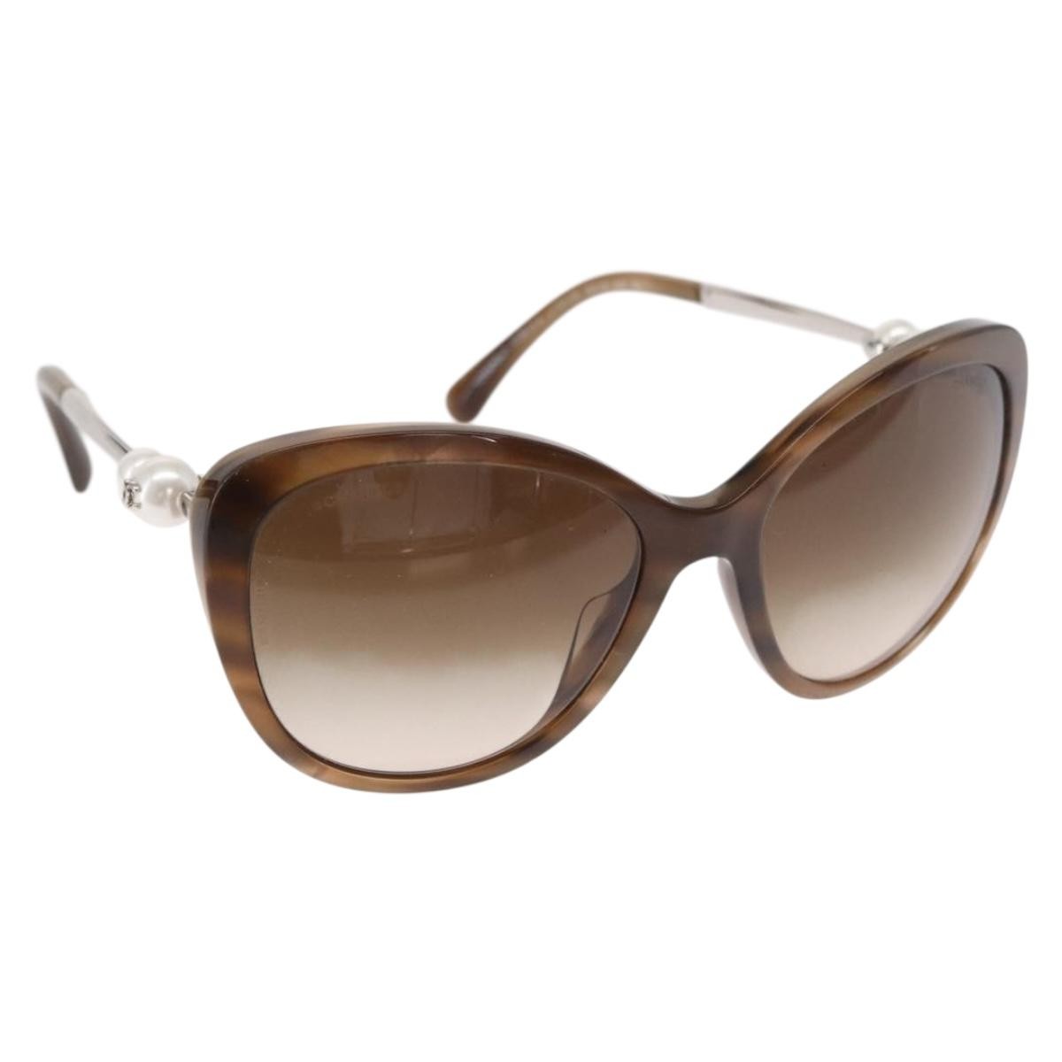 Chanel Logo Cc Sunglasses Plastic Brown Plastic Sunglasse Accessory