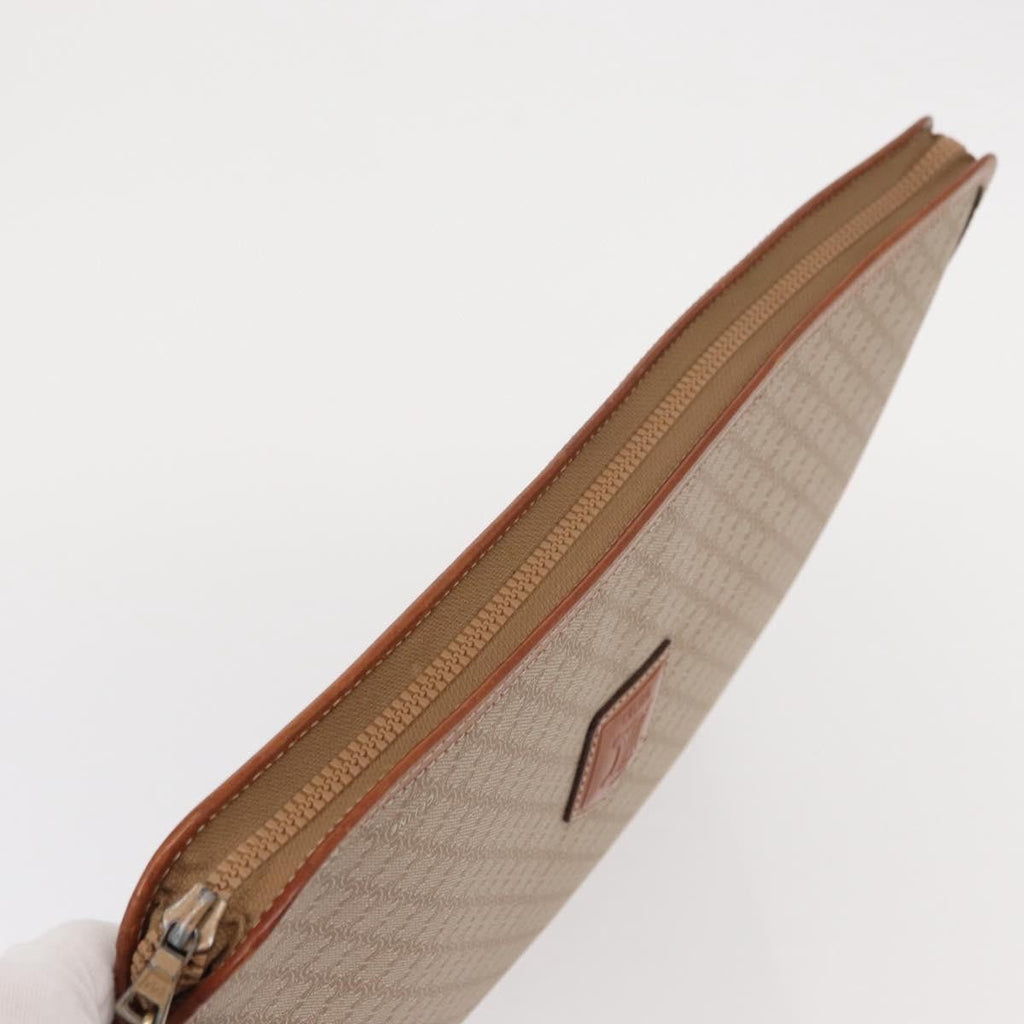 Celine Macadam Pochette Clutch Beige Pvc Clutche & Pouche Bag