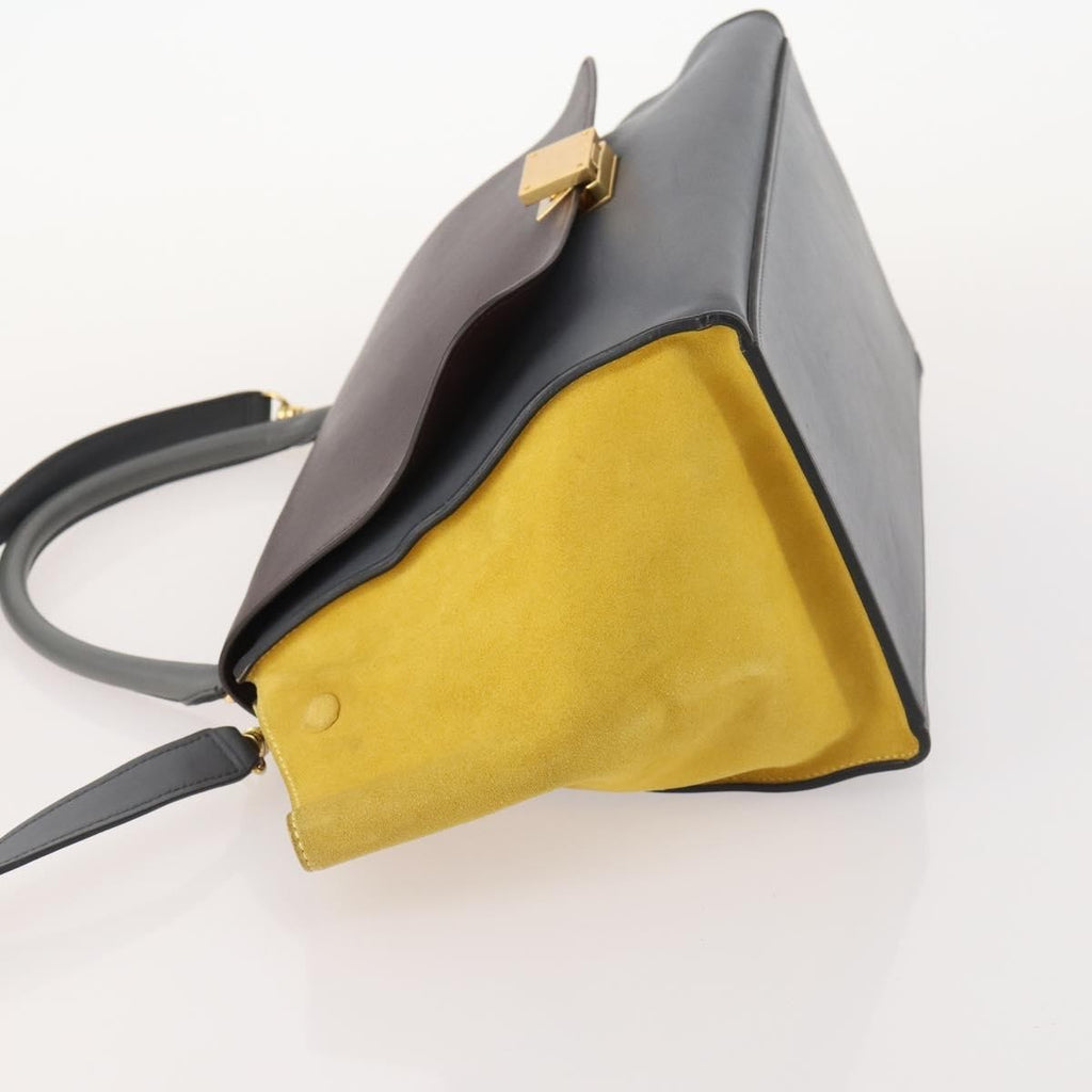 Celine Tricolor Trapeze Bag Leather Multicolour Leather Handbag