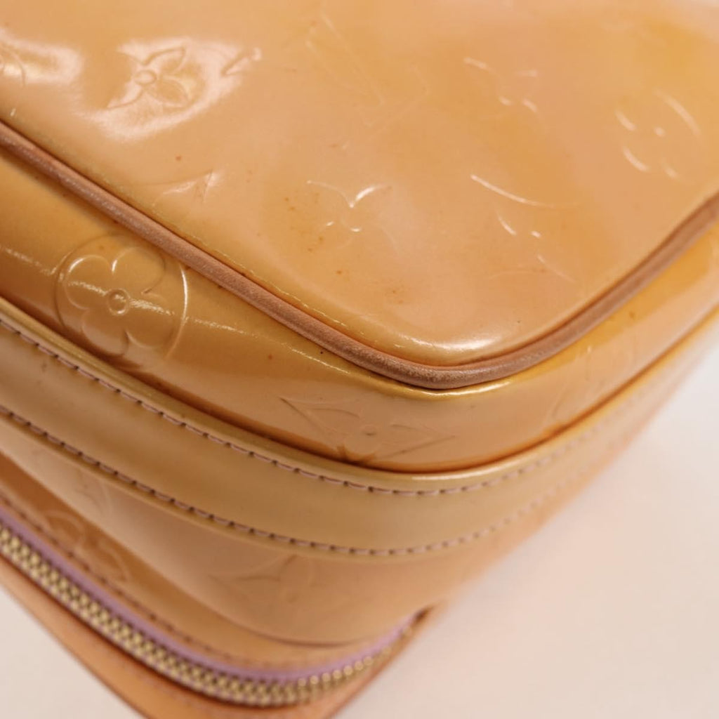 Louis Vuitton Wooster Handbag Monogram Vernis Beige Patent_Leather Bag