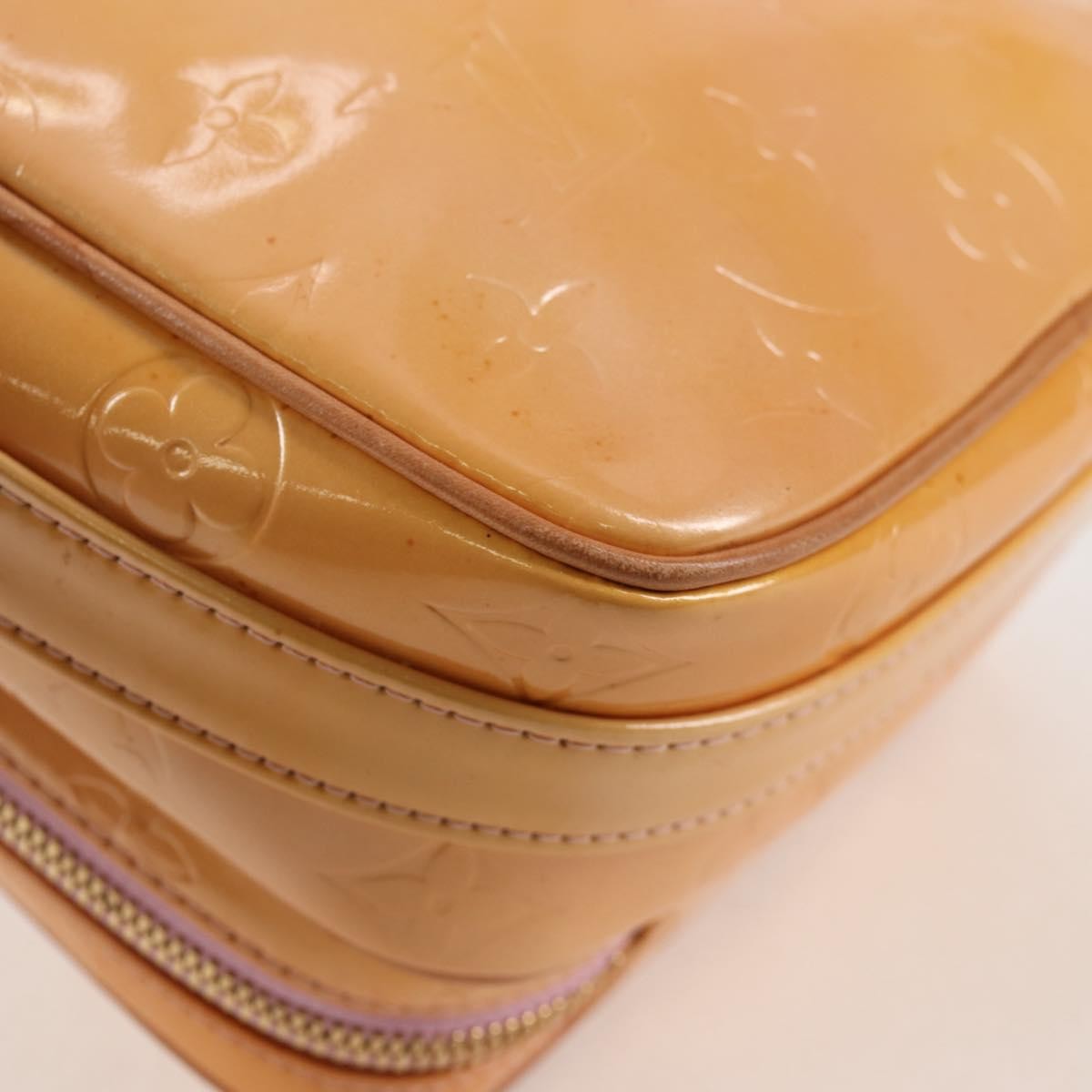 Louis Vuitton Wooster Handbag Monogram Vernis Beige Patent_Leather Bag