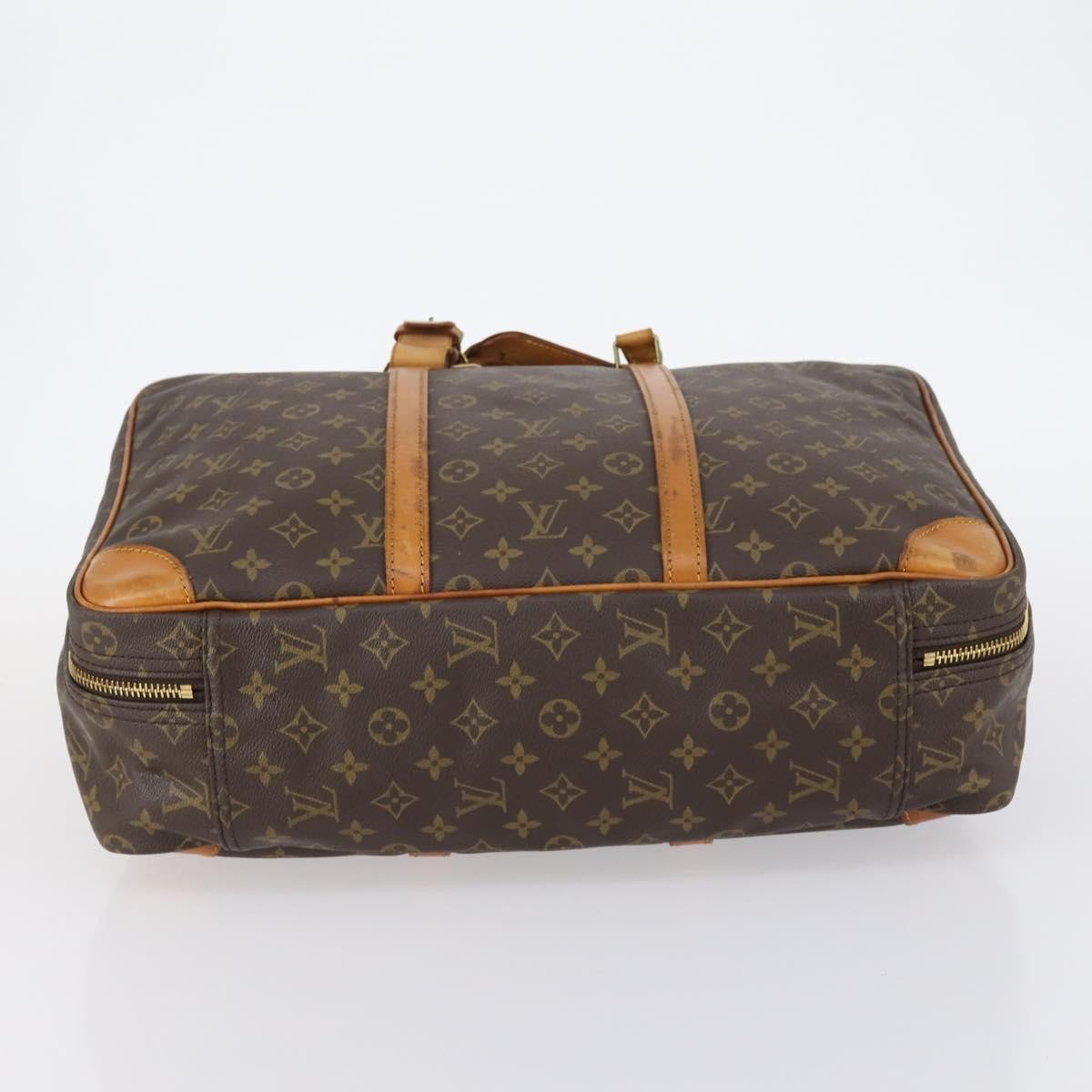 Louis Vuitton Sirius Handbag Monogram Canvas Brown Canvas Travel Bag