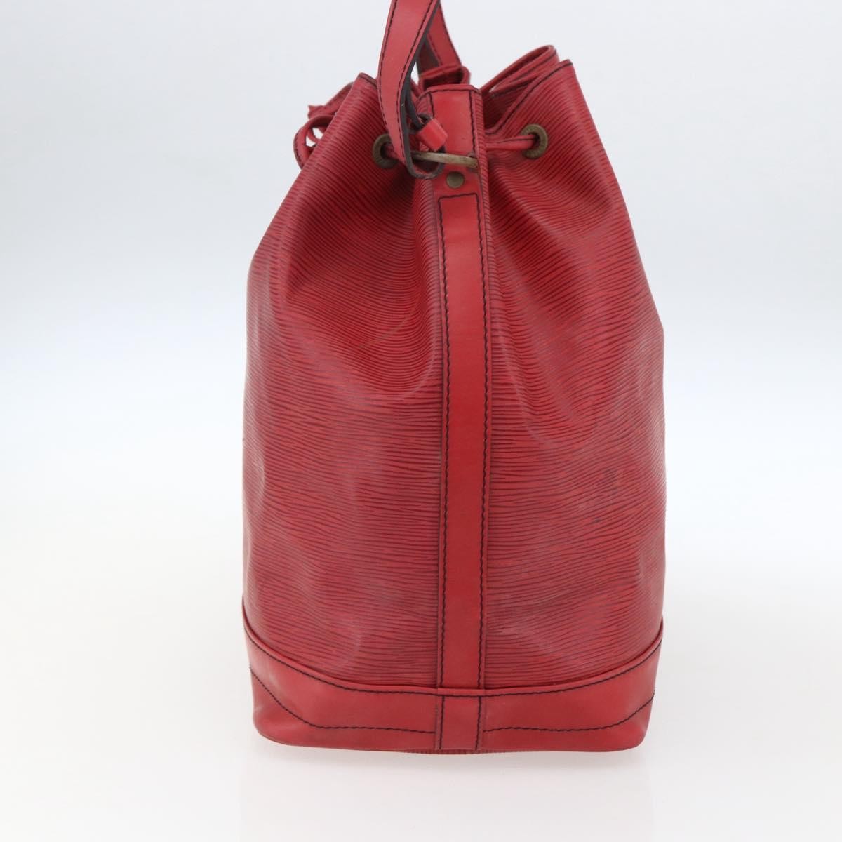 Louis Vuitton Petit Noe Nm Handbag Epi Leather Red Leather Shoulder Bag