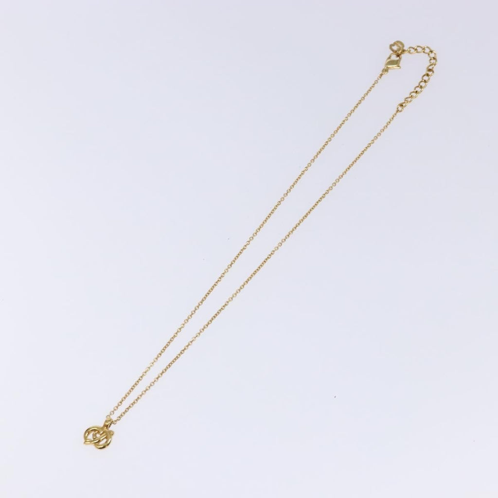 Christian Dior Cd Pendant Necklace Metal Gold Metal Necklace Jewelry (Pre-Owned)