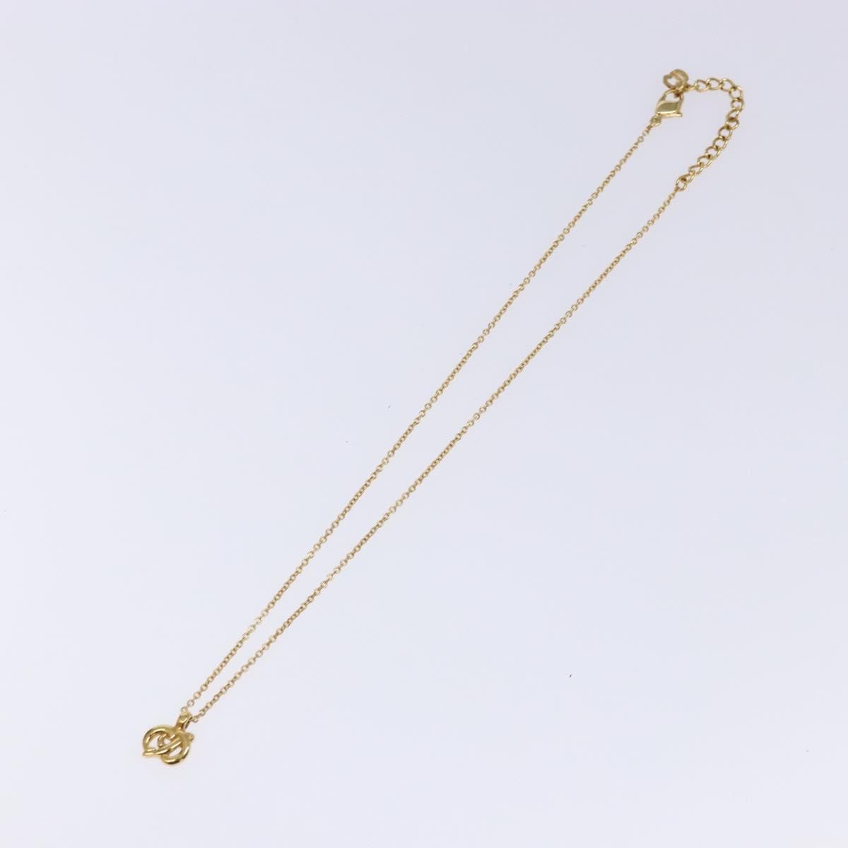 Christian Dior Cd Pendant Necklace Metal Gold Metal Necklace Jewelry (Pre-Owned)