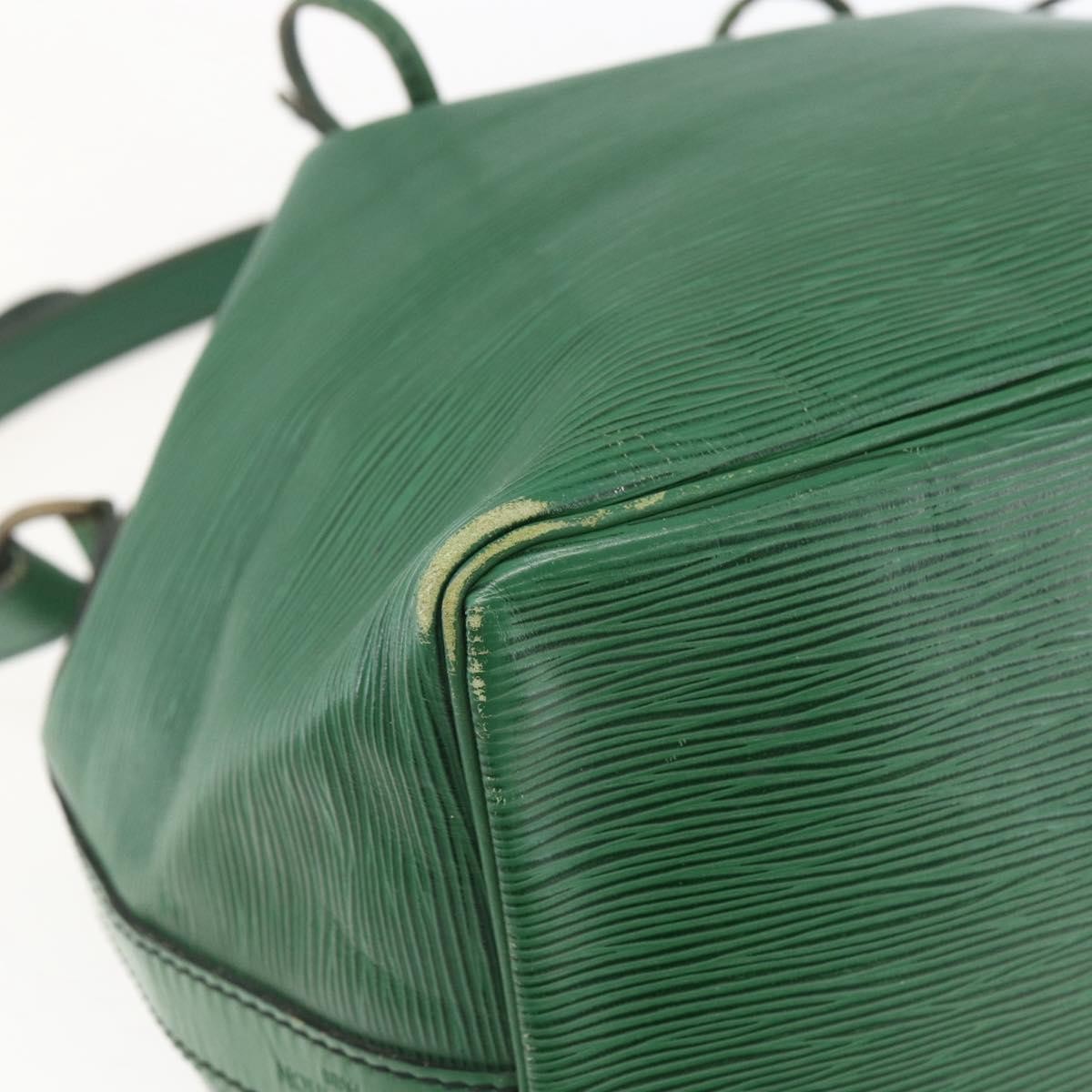 Louis Vuitton Petit Noe Handbag Epi Leather Green Leather Shoulder Bag