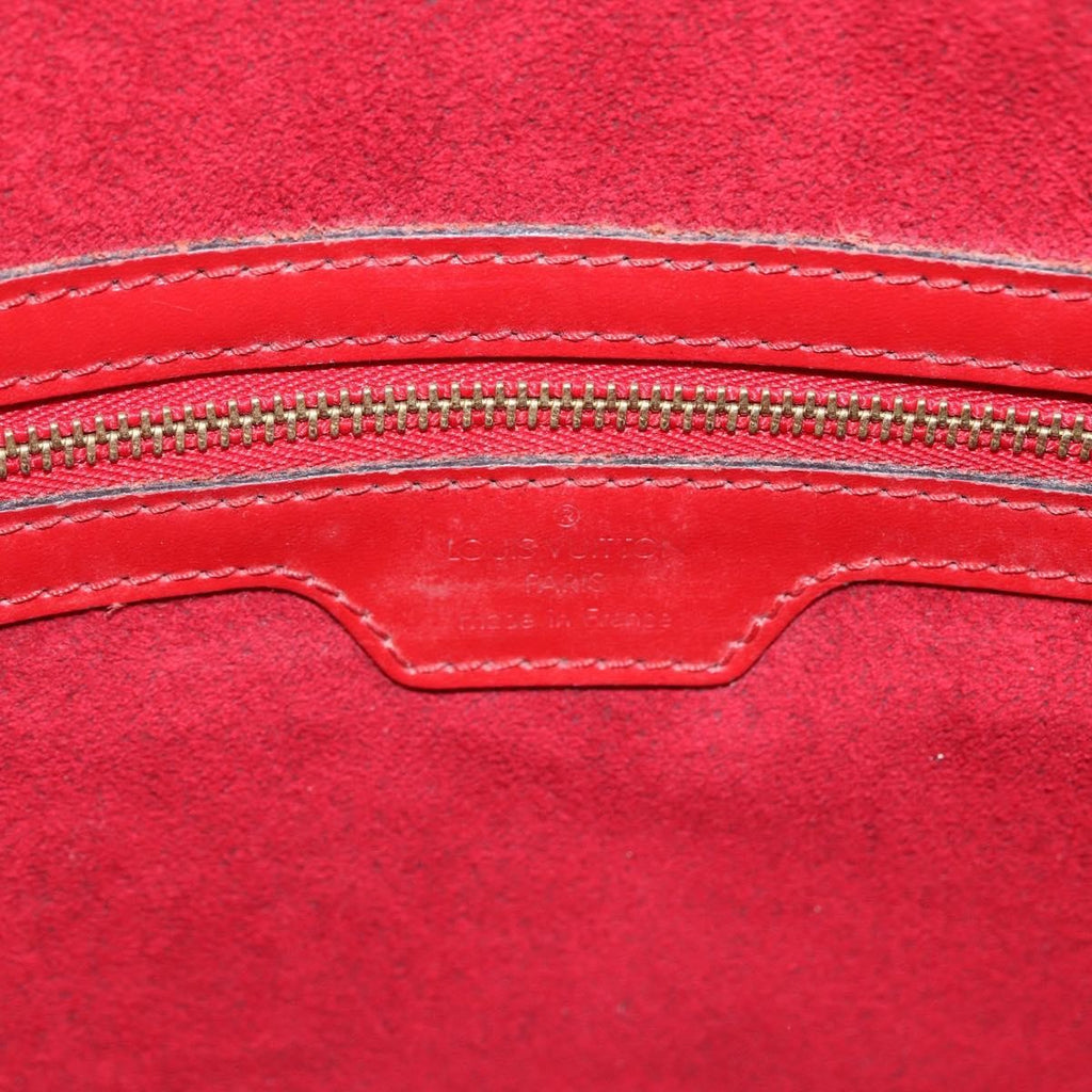 Louis Vuitton Lussac Handbag Epi Leather Red Leather Shoulder Bag