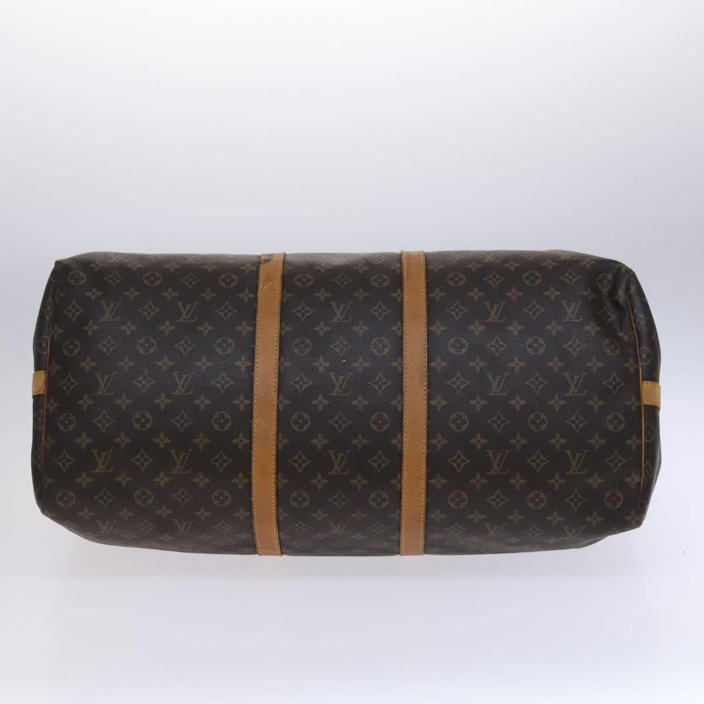 Louis Vuitton Keepall Bandouliere Bag Monogram Canvas Brown Canvas Travel Bag