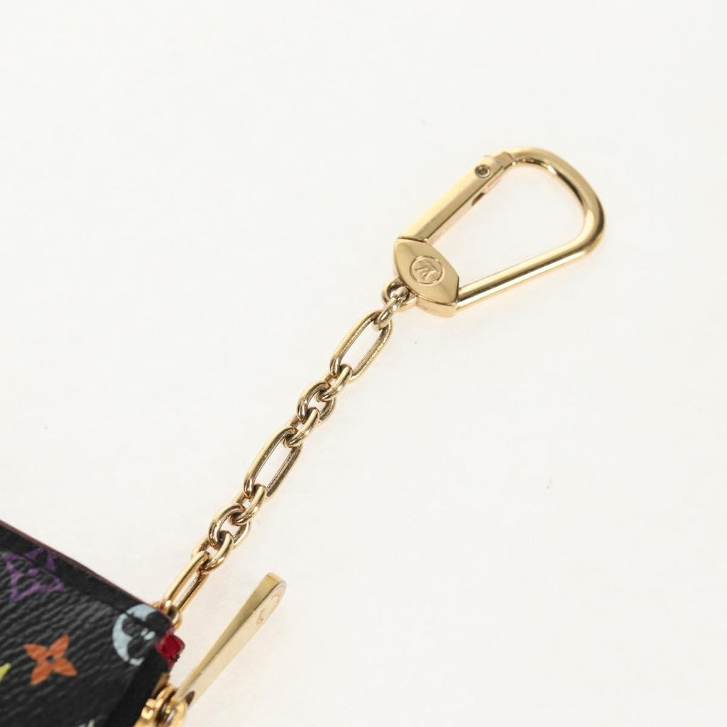 Louis Vuitton Pochette Clés Nm Monogram Multicolor Canvas Black Canvas Wallets Accessory