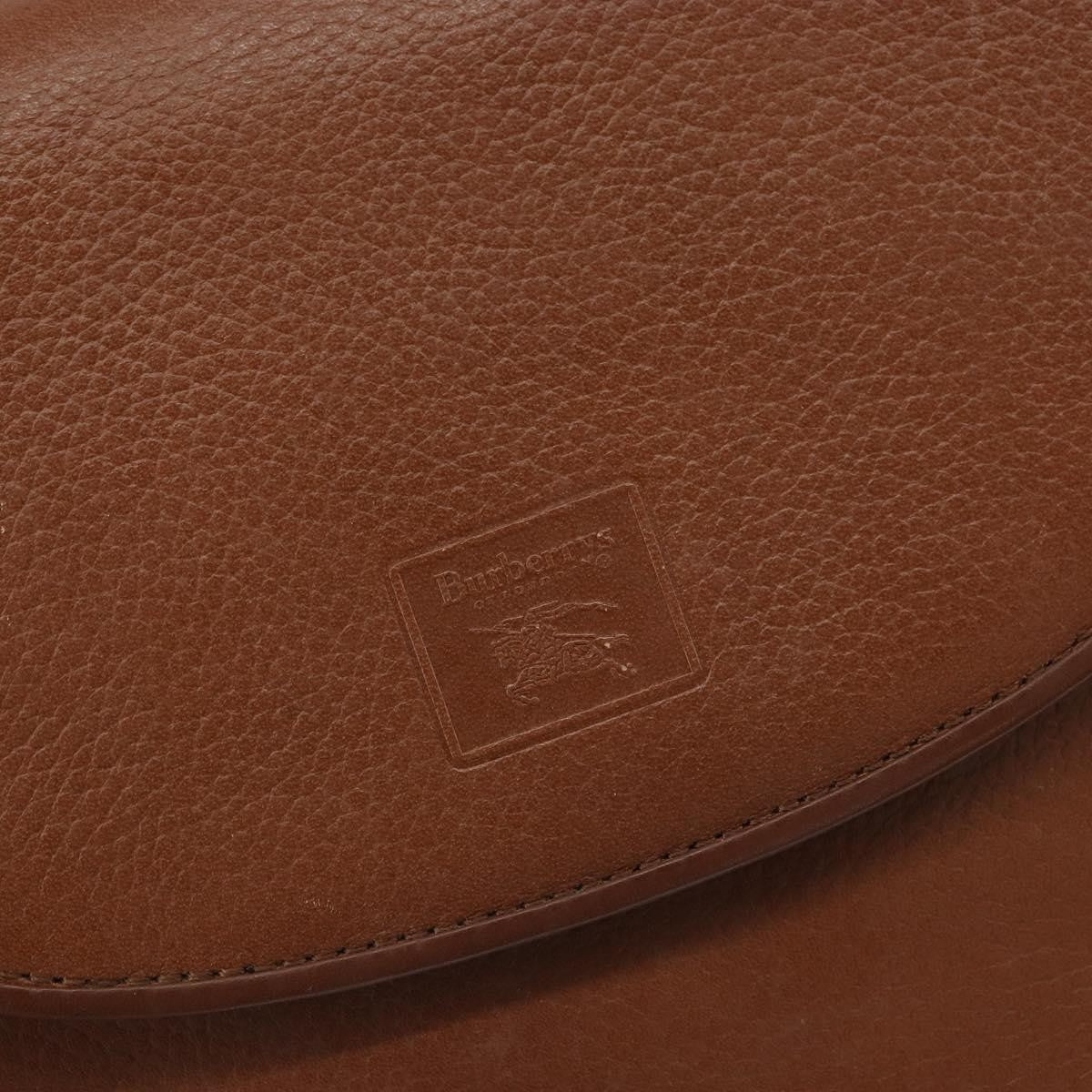 Burberry Vintage Flap Crossbody Bag Leather Brown Leather Shoulder Bag
