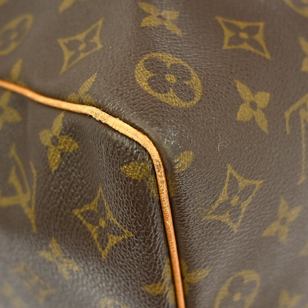 Louis Vuitton Keepall Bag Monogram Canvas Brown Canvas Travel Bag