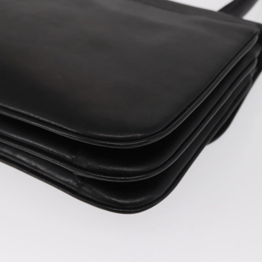 Celine Handbag Leather Black Leather Handbag