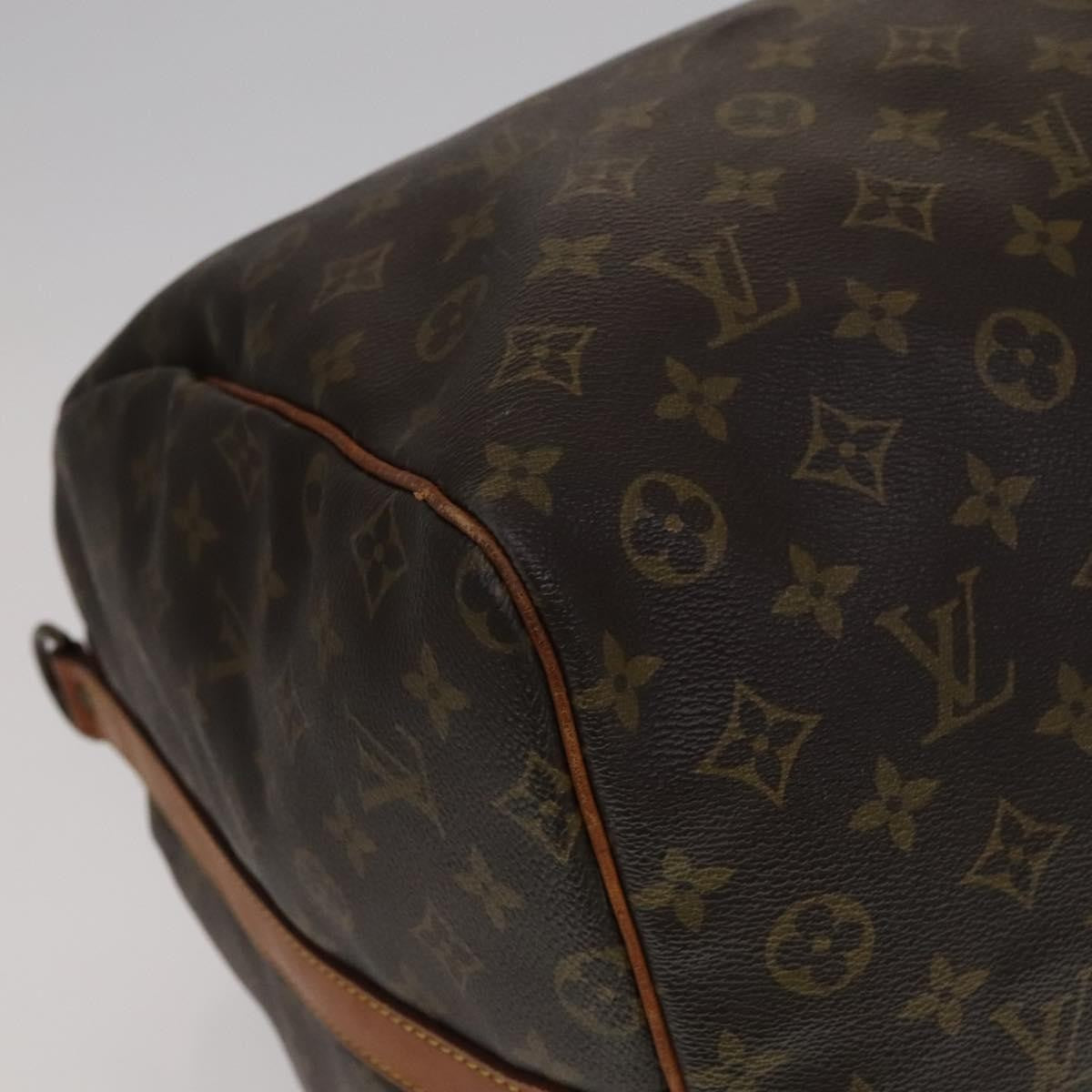 Louis Vuitton Keepall Bandouliere Bag Monogram Canvas Brown Canvas Travel Bag