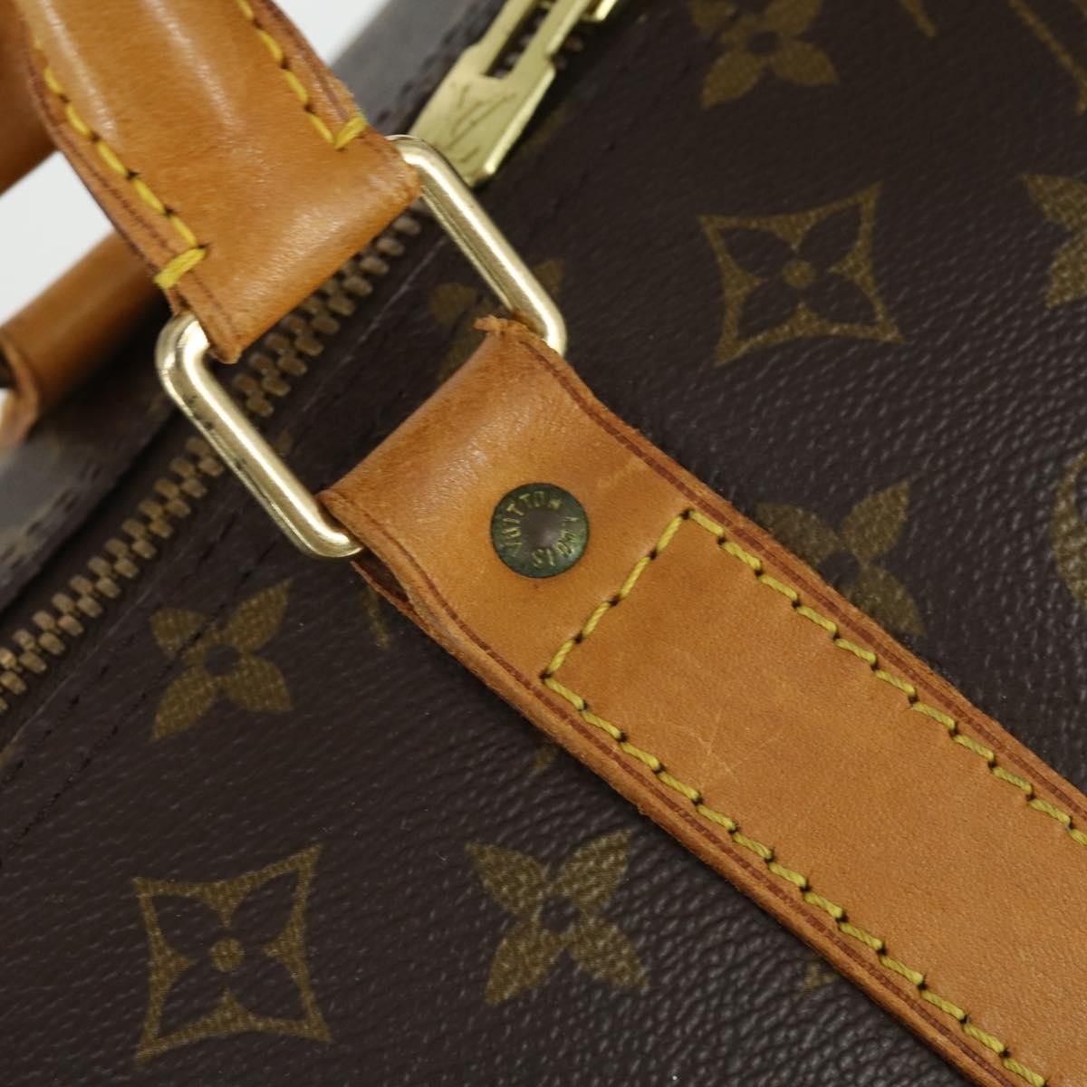 Louis Vuitton Keepall Bag Monogram Canvas Brown Canvas Travel Bag