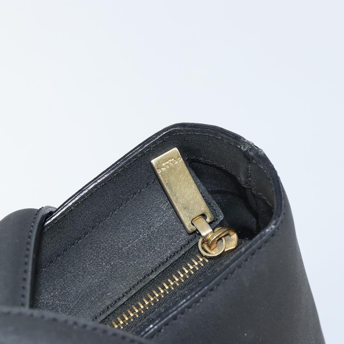 Celine Handbag Leather Black Leather Handbag