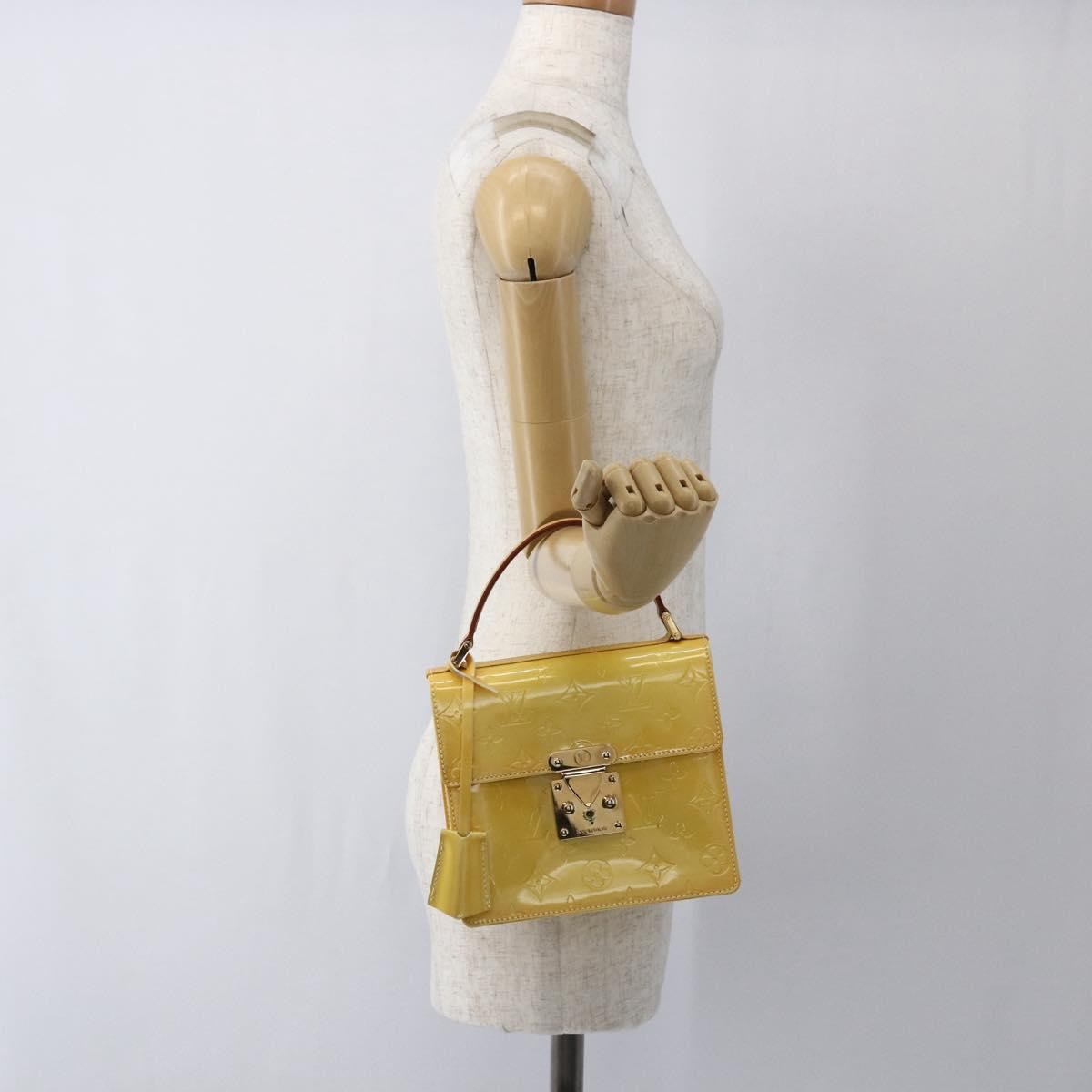 Louis Vuitton Spring Street Nm Handbag Patent Leather Yellow Patent_Leather Handbag