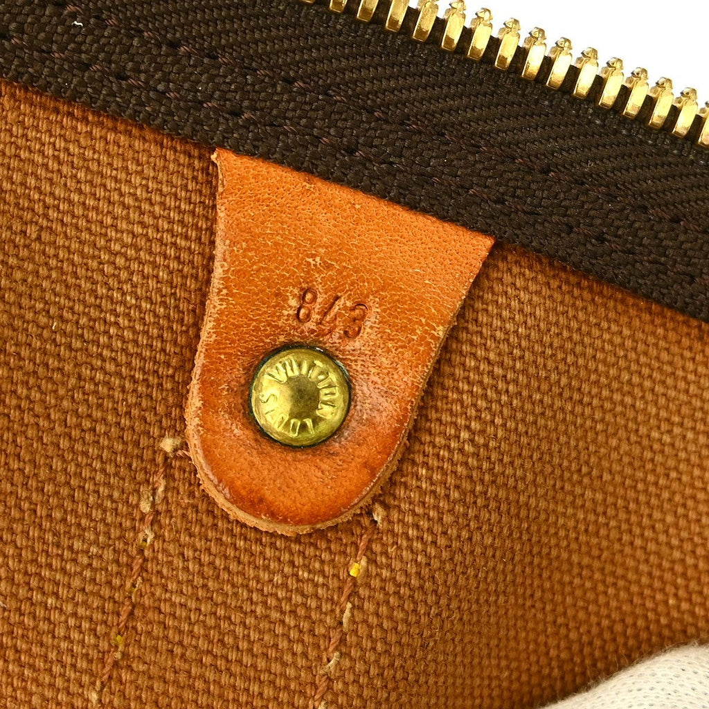 Louis Vuitton Keepall Bag Monogram Canvas Brown Canvas Travel Bag