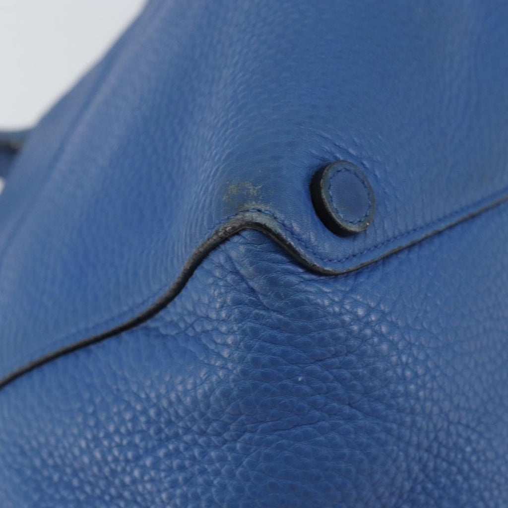 Prada Tote Vitello Daino Vitello Daino Blue Leather Tote Bag Bag